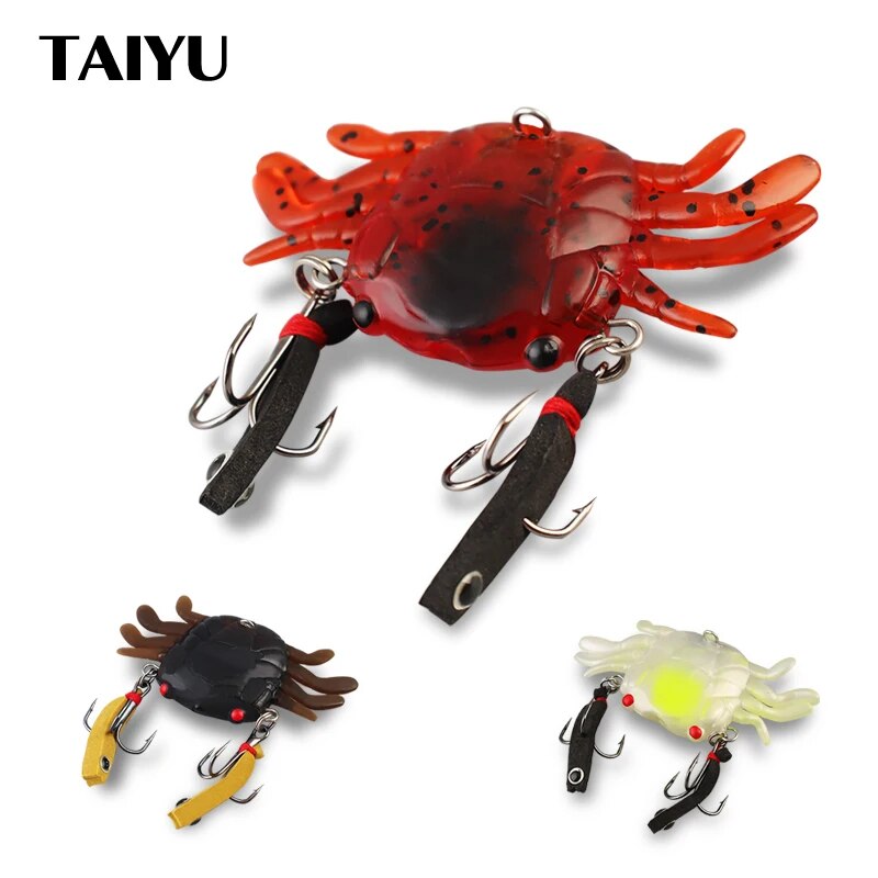 Fishing Lure Soft Plastic - طعم صيد سمك السلطعون TAIYU-Bionic ،