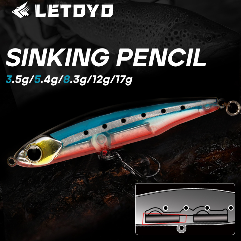 Fishing Lure Spoon - LETOYO غرق قلم رصاص 17 جرام
