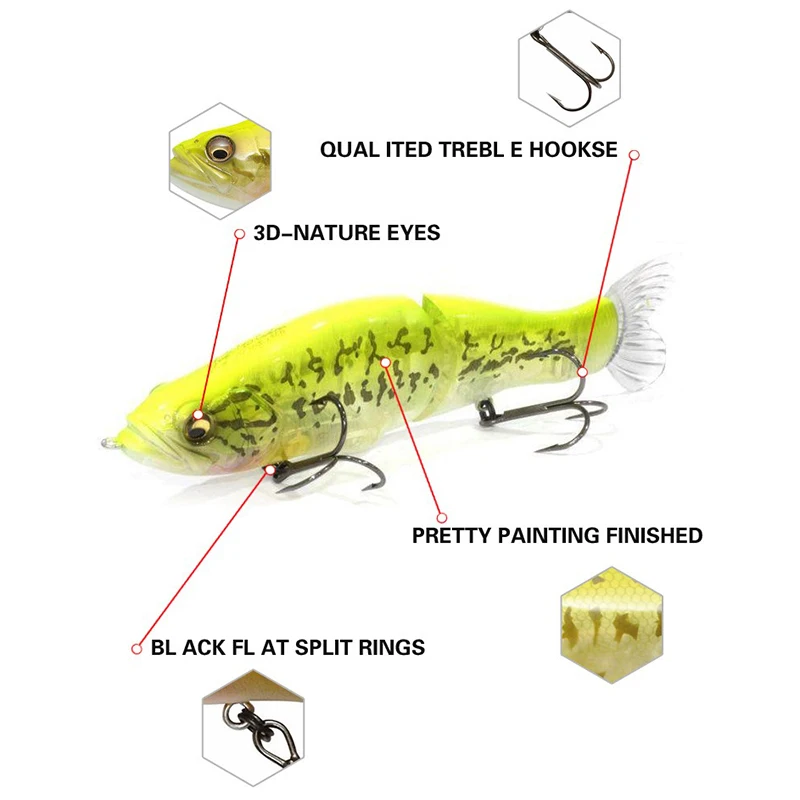 طعم صيد سمك السويمبيت 135 مم 3 - مراجعة Fishing Lure Jerkbait وسعره