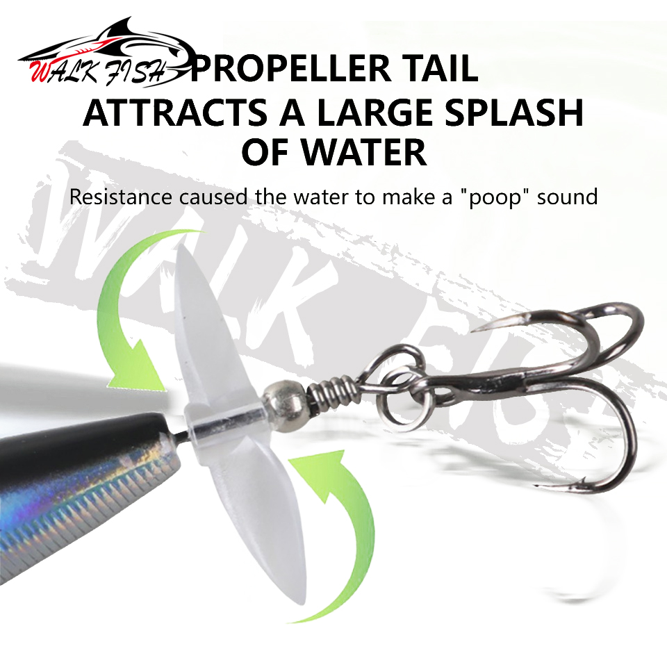 WALK FISH طُعم دوّار 7 جم/11 ج - مراجعة Fishing Lure Buzzbait وسعره