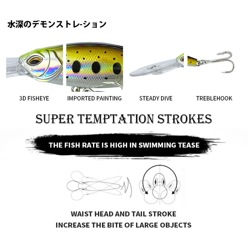 8.5 سنتيمتر 18.2 جرام الصيد ال - مراجعة Fishing Lure Jerkbait وسعره